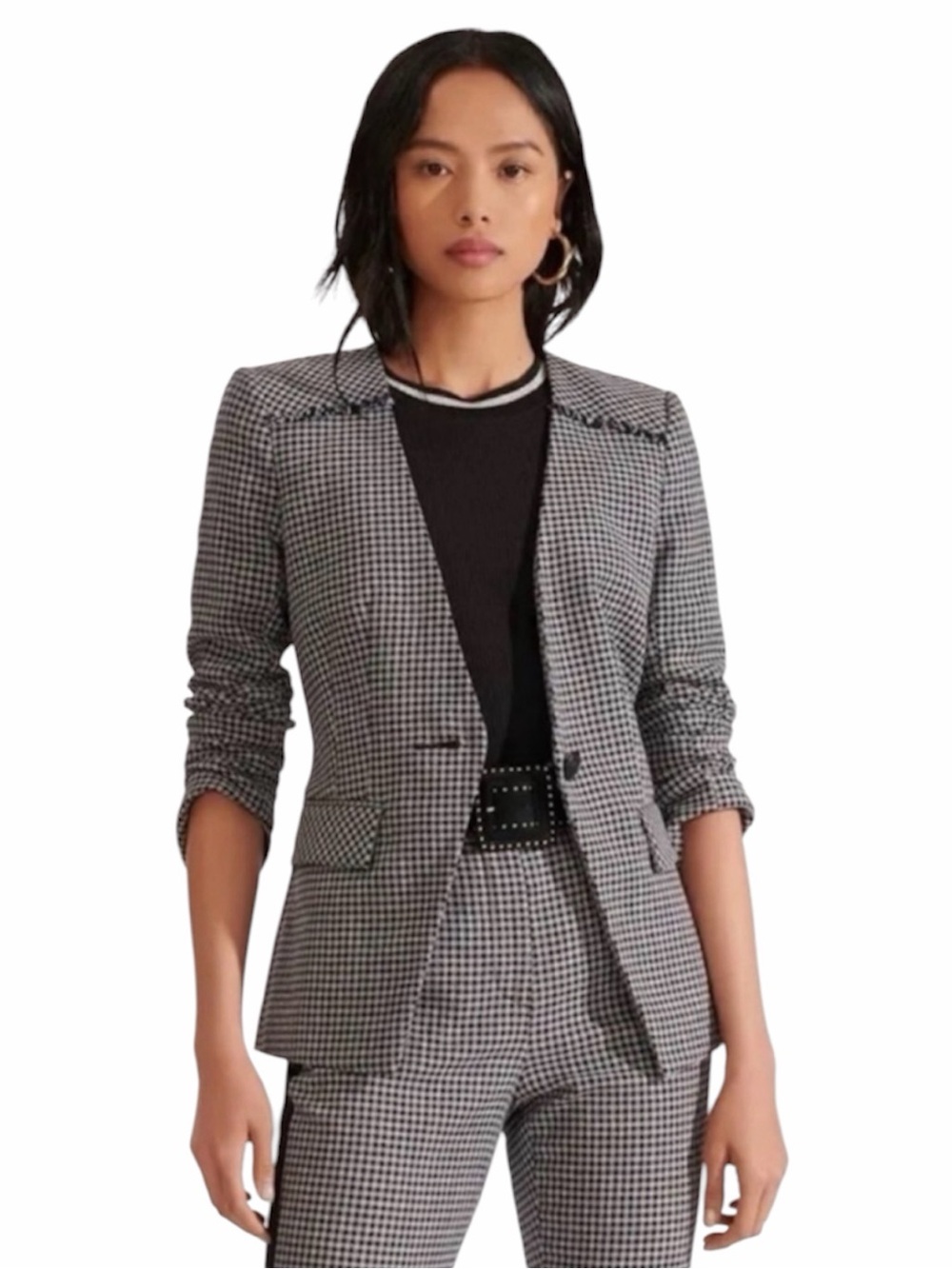 New Veronica Beard Callum Dickey Blazer White/Black Size 6
